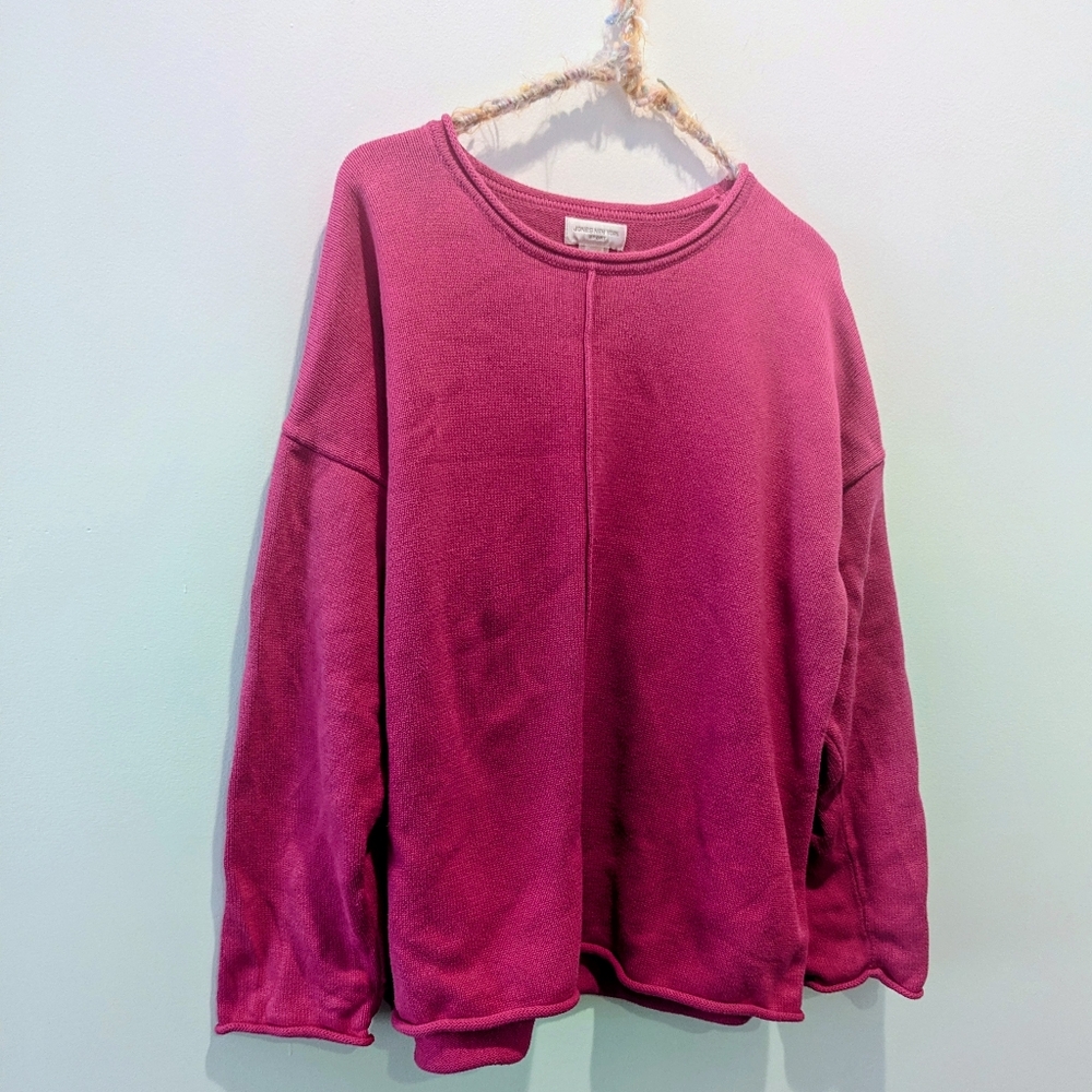 Jones New York Sport VTG Pink Cotton Sweater